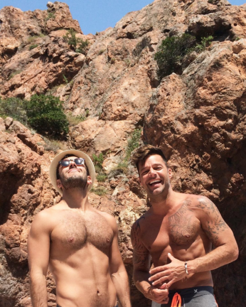 stratisxx:  Ricky Martin got himself a middle eastern boyfriend. Syrian stud Jwan Josef.