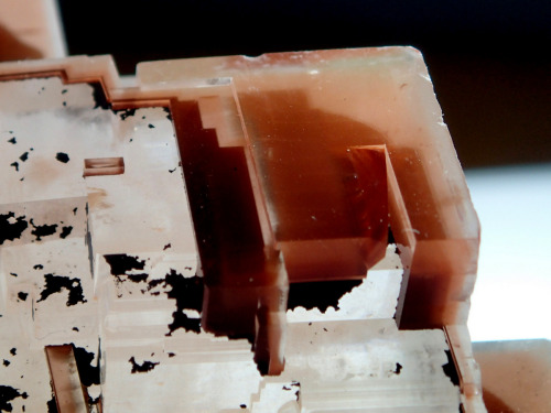 Calcite with Hematite inclusions -  Tsumeb Mine, Otavi Highlands, Namibia      