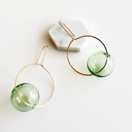 Bubble &amp; Gold Earrings — HyworksLA—Featured on I Luv Etsy! | instagram | pinterest