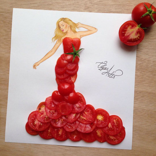 kaajoo: Armenian Illustrator Creates Amazing Dress Designs Using Everyday Objects (Part 2)Armenian f