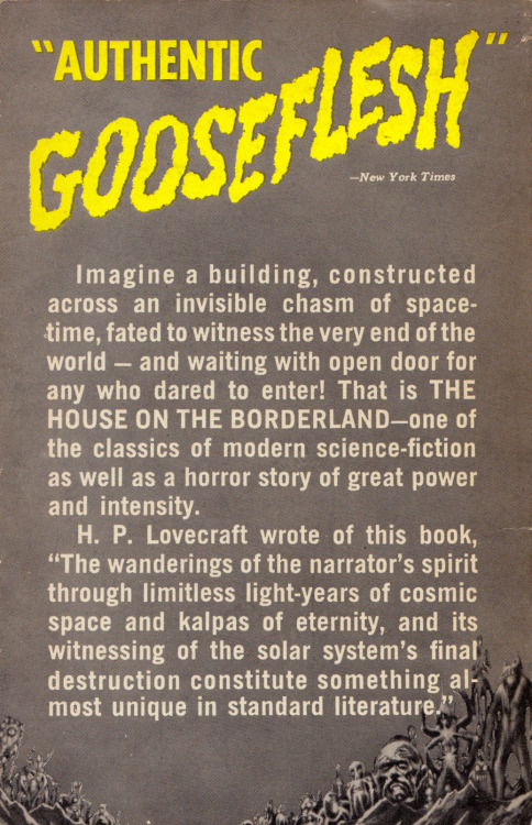 everythingsecondhand:The House On The Borderland, by William Hope Hodgson (Ace Books). From a second-hand bookshop in Nottingham.