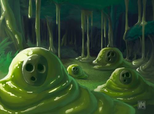The forest of Slimes by VictorModa 