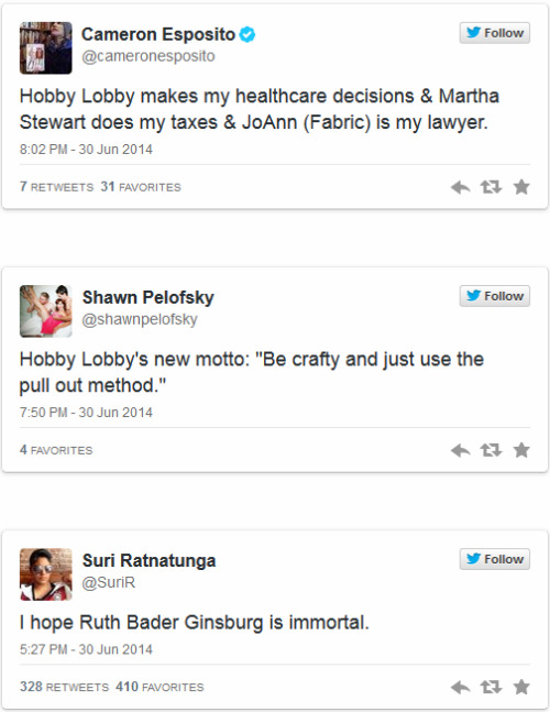 fem-mew-nist:  sogaysoalive:  RIP Supreme Court (source Advocate)  seeing people troll hobby lobby and scotus brightens my day 