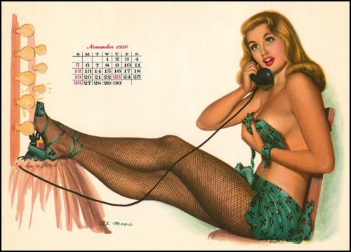 Esquire calendar by Al Moore