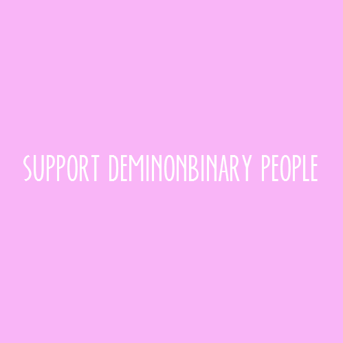 [Image Description: A bubblegum pink color block with text that reads &ldquo;support deminonbina
