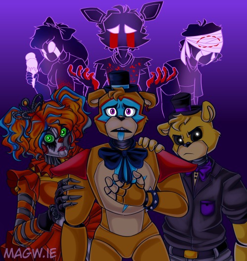 maggie44paint: Michael possessing Glamrock Freddy theory my beloved(Had to repost this cuz for some 