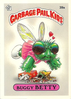 hex-girlfriend:  garbage-pail-kid:  BUGGY BETTY-1985  i have this as a sticker on my trashcan 