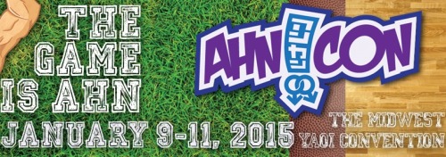 Ahn!Con is one of the most popular yaoi anime conventions in the Midwest.  It will be held Janu