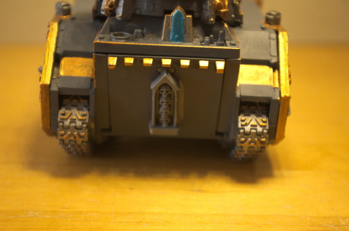 Some pictures of my Exorcist tank, a holy machinery of war, bringing the Emperor’s wrath to Heretics