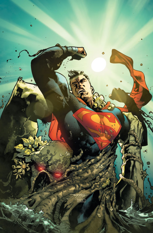 Artverso:jorge Jimenez - Superman Vs Swamp Thing 