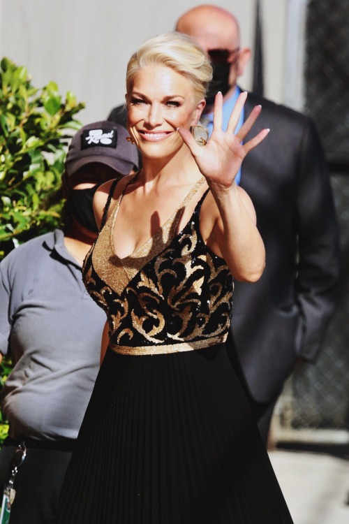 travelerontheedge17: Hannah Waddingham is seen at “Jimmy Kimmel Live” on September 15, 2