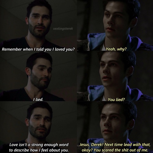 Derek’s not great at the whole ‘romance’ thing