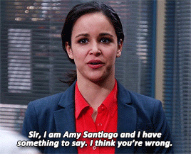 viollets:1x22 // 6x01Amy stands up to Captain Holt to defend JakeBonus: