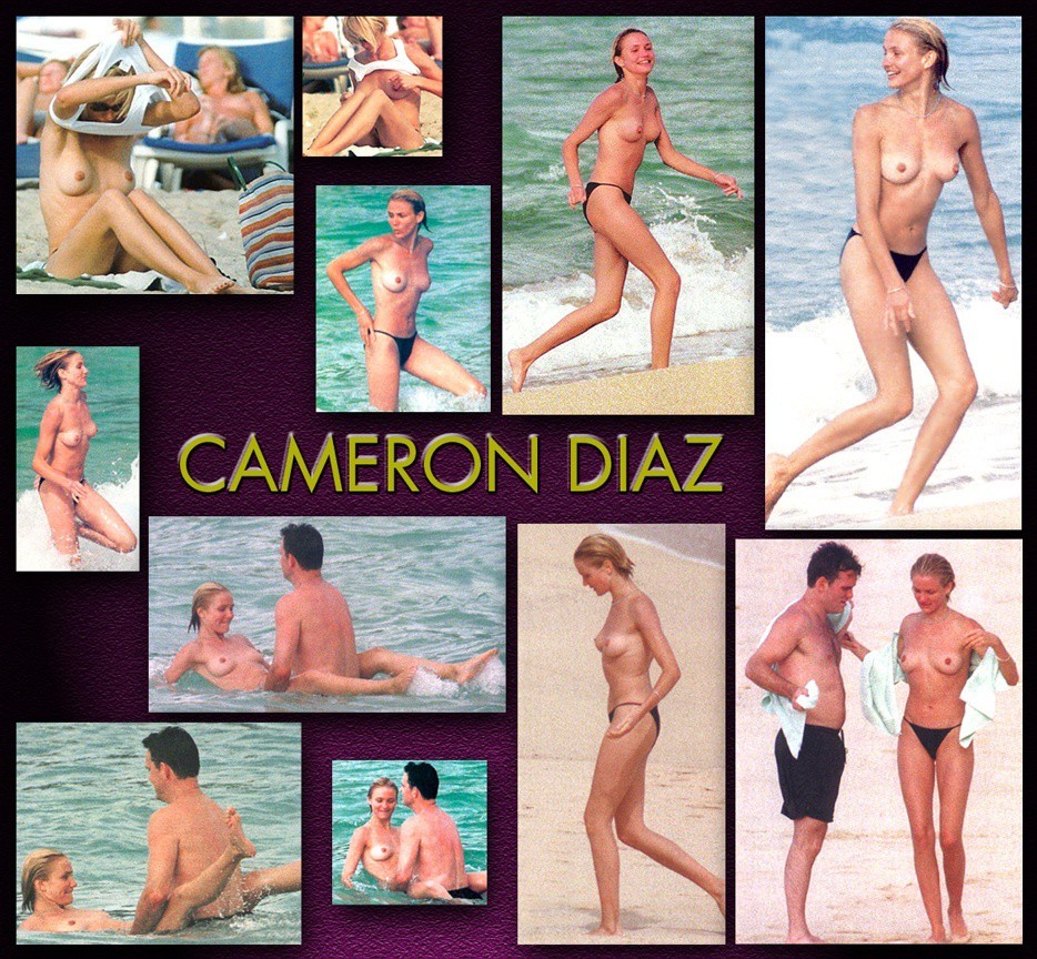 toplessbeachcelebs:Cameron DiazÂ swimming topless in St. Bartâ€™s (July 1998)