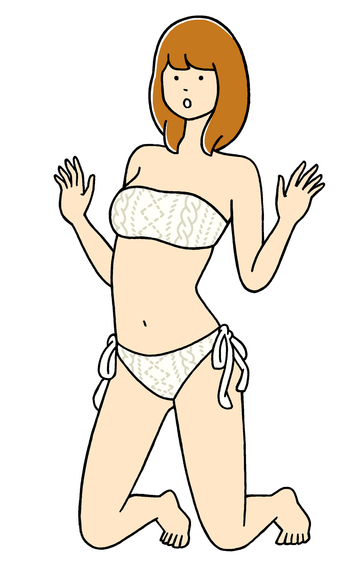 knit bikini girl