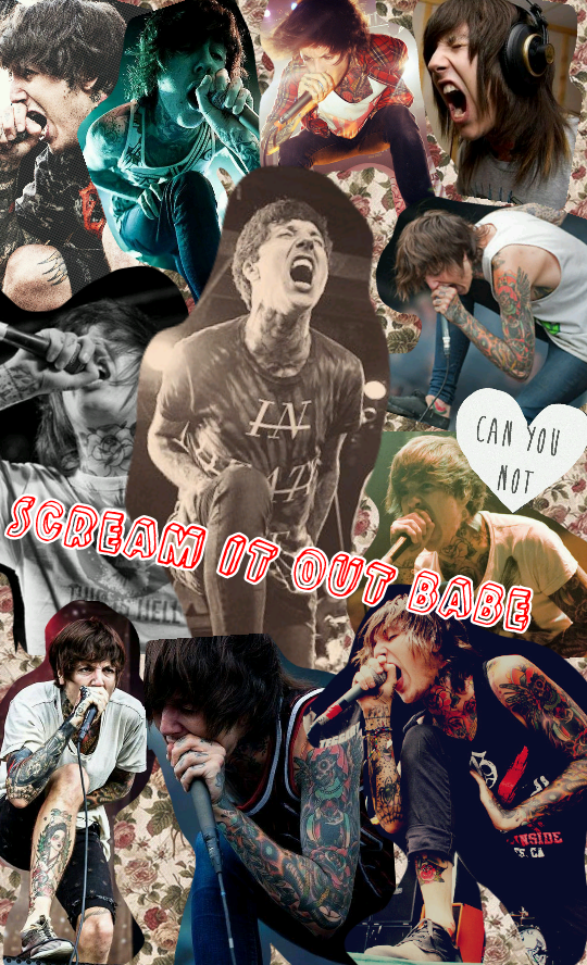 lilroseblossom:  Oli Sykes screaming collage.