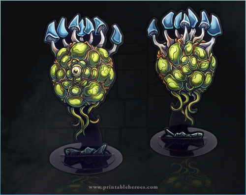My Patrons voted for this set of fungus paper miniatures which are now available for download from m
