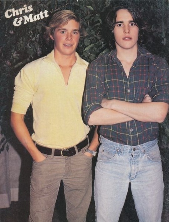 2othcentury:  Christopher Atkins &amp;   Matt Dillon, c. 1981 