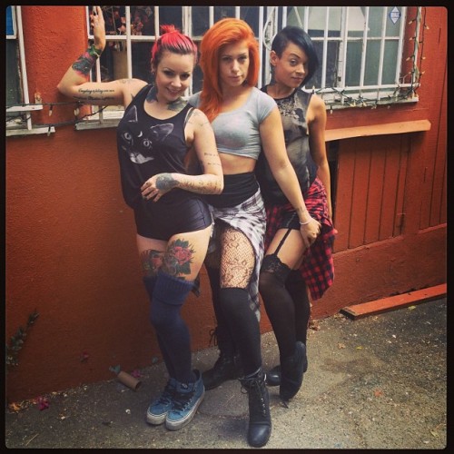 nauticaldreamer:  @priddysuicide and @bricksiesuicide think they look bad, everyone convince them they look great! 💕 @suicidegirls @jessytai #thighhighthurs #thighhighthursday 