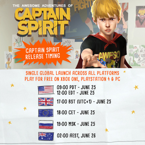 lifeisstrange-blog: Here are the release timings for when you will be able to download and play Capt