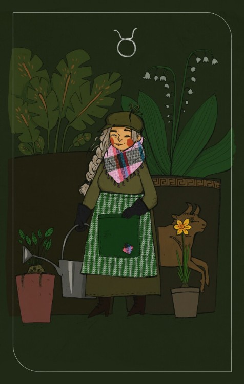 reinardfox: pomona sprout, a taurus, for the hp zodiac project run by @bloodyhellharry and @artofpan