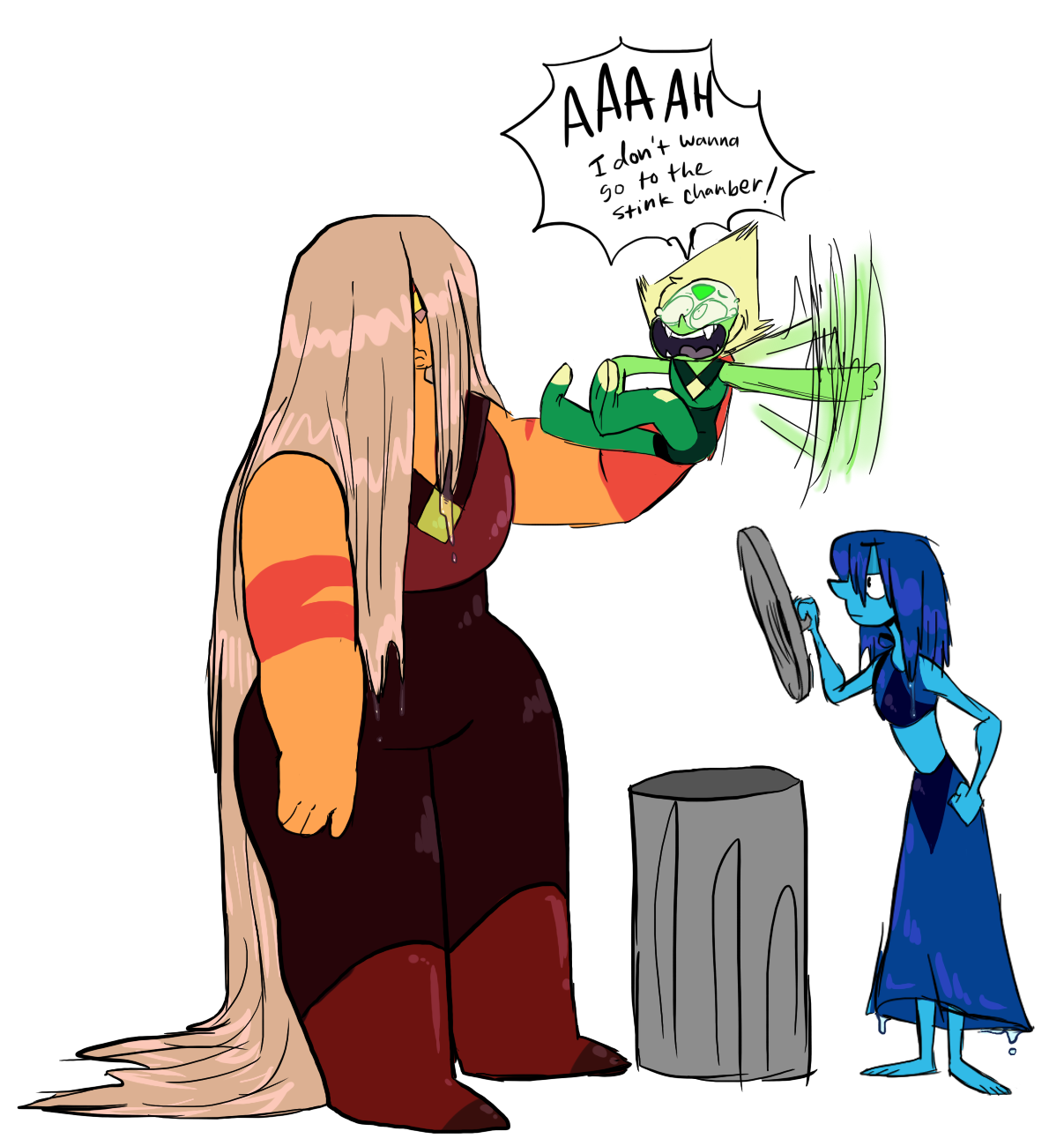 no-mi-torta:  i want jasper and lapis to bond over hating peridot   ((my cat’s