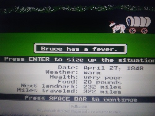 Took A Little Break From Writing For Tonight So Here's Some Oregon Trail Game Superbat Edition