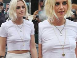 starprivate:  Kristen Stewart in hard nipples + heavy eye bags combo  Kristne Stewart looks so tired this year in Cannes, but her hard nipples never sleep!