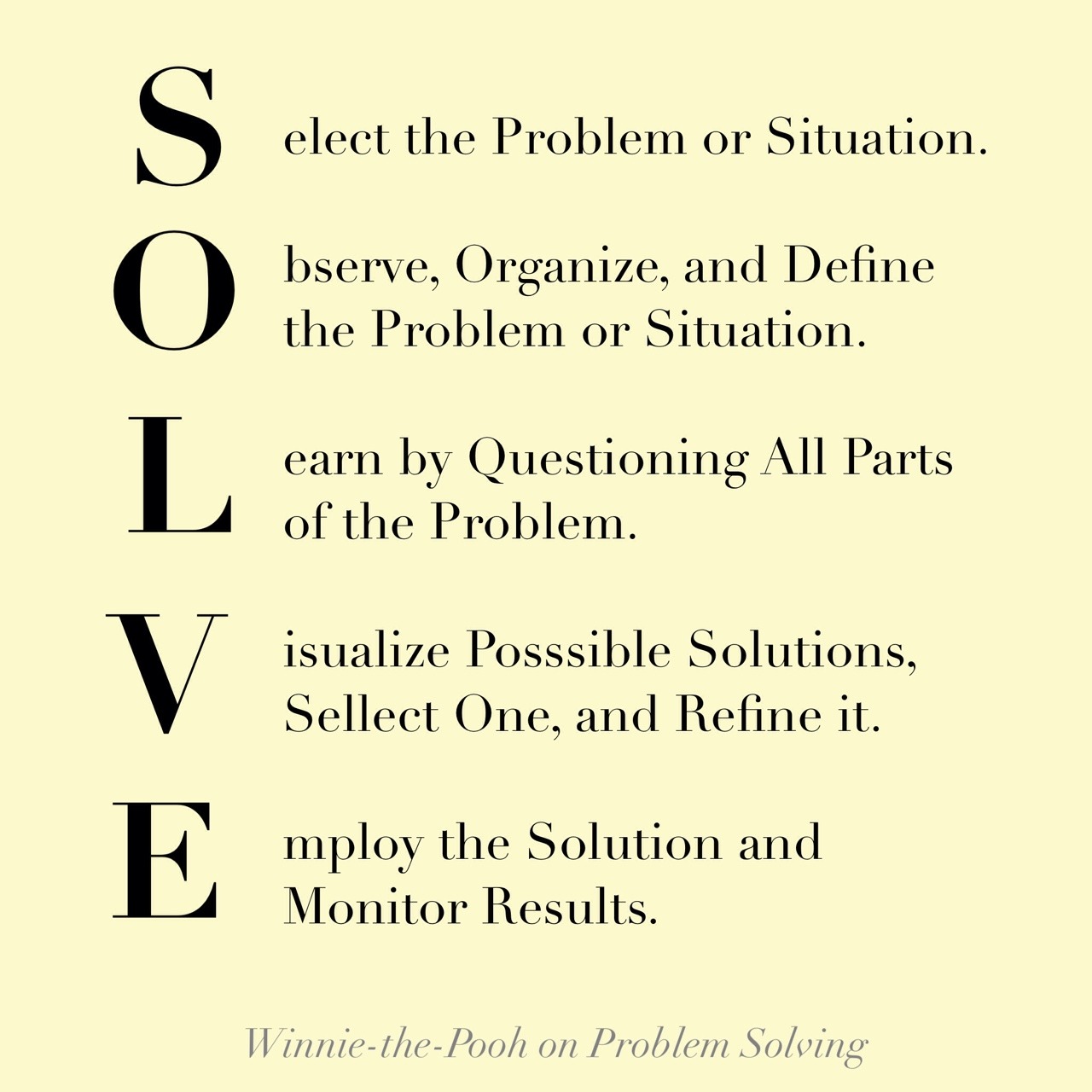 winnie the pooh on management and problem solving