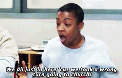 milominderbindered:  orange is the new black meme  ↳ [1/3] characters: Poussey Washington  Eight months ago, when I was waxing fuckin’ floors in the cafeteria, my mom passed. And I wasn’t there to say the things you supposed to say to your mom before