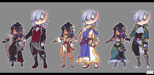 AAAAA THEY’RE DONE!! (please full view ;v; bc i’m sure tumblr will eat it) since the beginning