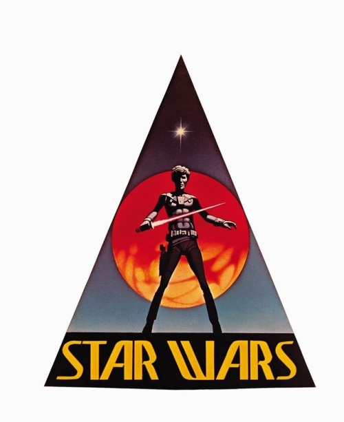 Logo and poster designs for Star Wars (1977). By Ralph McQuarrie.