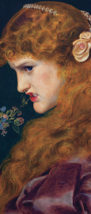 wonderwarhol:Details of Love’s Shadow (1867) and Medea (c. 1866), by Frederick Sandys (1829-1904)