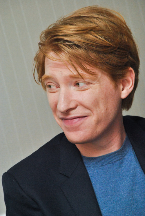 Domhnall Gleeson at the Hollywood Foreign Press Association press conference for &ldquo;Peter Ra
