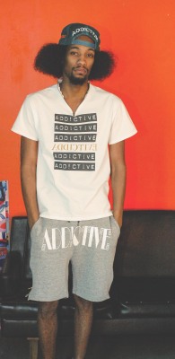 blackfashion:  T-Shirt, Sweat Shorts, &amp; Mesh Snapback By: Addictive Name:King Age:26 Location: Detroit,MI www.Addictive.bigcartel.com