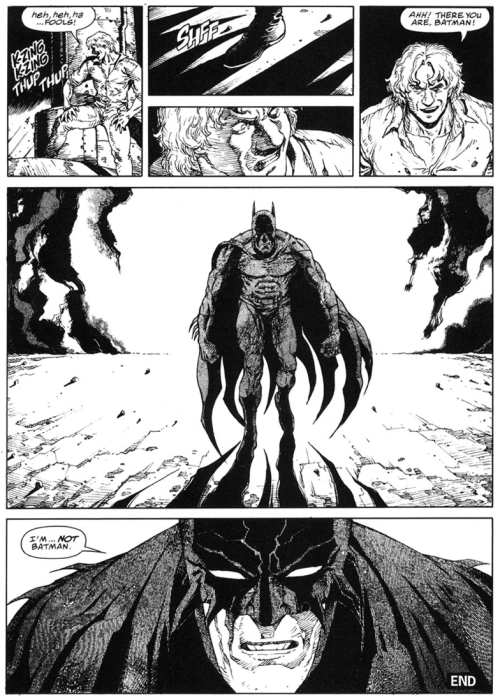 destroycomics:  In light of Bartkira, here’s Katsuhiro Otomo’s Batshort, The Third Mask, from Batman: Black and White Vol. 1 