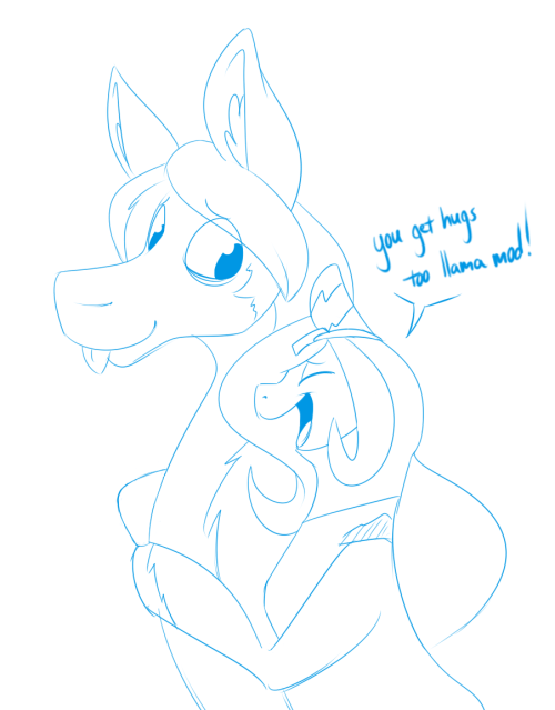 ask-wiggles:  HOW DID I MISS THE HUG NOW I HAVE RECEIVED THE HUG I DIDN’T KNOW YOU WERE ACTUALLY GOING TO DRAW THE HUG HHHGNNGGGG THANK YOU FRIEND AHhAHhahhag  x3!