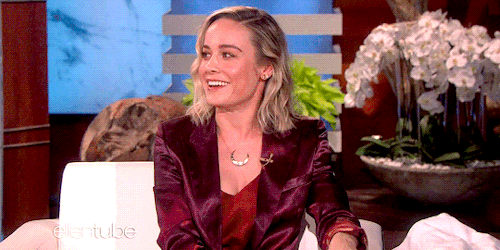 chastainjessica: Brie Larson talking about Captain Marvel on The Ellen Show.
