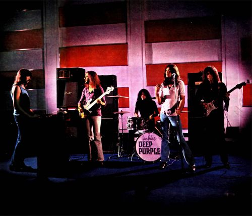 Deep Purple Mk II on television, 1971Jon Lord, Roger Glover, Ian Paice, Ian Gillan and Ritchie Black