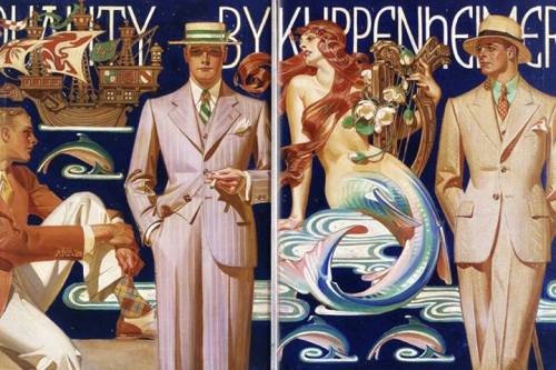 Advertisement for Kuppenheimer Men’s Apparel painted by J. C. Leyendecker. - 1920s