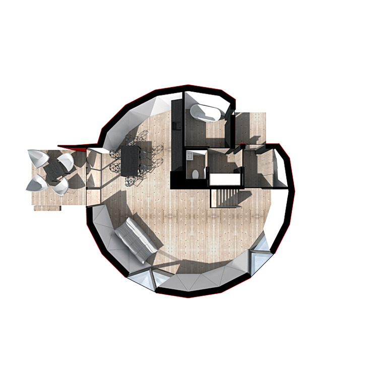 theplaidzebra:  These environmentally friendly foldable dome homes are for the all-season