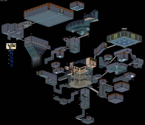 mapsontheweb: The Water Temple from The Legend of Zelda: Ocarina of Time, 1998.