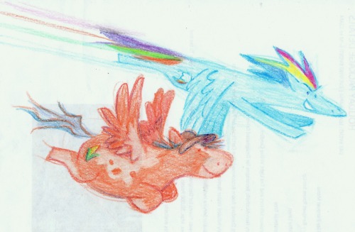 dusty crophopper as a pegasus, and then rainbow dash as a yakovlev yak-50