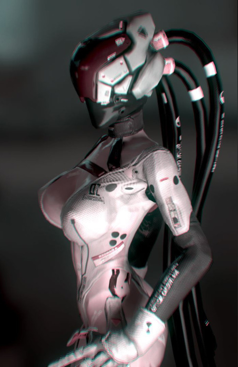 cyberclays:  AIBoss  - by  qi wu   “We called it “AI boss”. Character design and modeling I did for VR game “bullet sorrow”. And I also did the trailer video, hope you guys like it. http://store.steampowered.com/app/521950/”[animated gif]