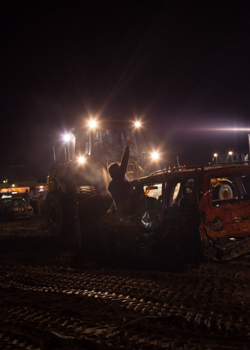 Northern Maine Demolition Derby. I saw a lot of people put their hearts into this. It’s held i