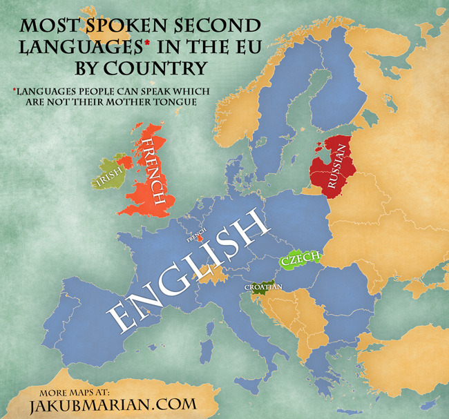 mapsontheweb:
“ Most Spoken Second Languages in the European Union by Country
Keep reading
”