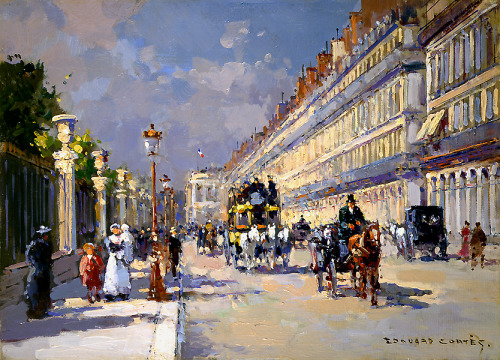 edouard-cortes: Rue de Rivoli, Edouard Cortes