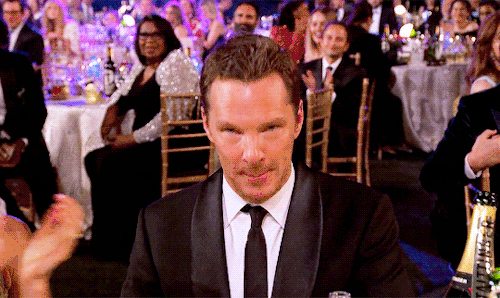 poirott: Benedict Cumberbatch and Sophie Hunter at the Screen Actors Guild Awards → February 27
