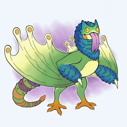 I tried drawing a pukei-pukei because they are very cute and I love them