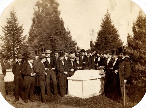 Throwback Thursday: Princeton University’s Class of 1861 in Princeton Cemetery, ca. 1859. Rath